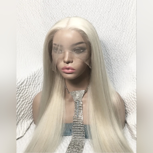 26 In Pale Blonde Lace Wig Human Hair - Picture 15 of 15